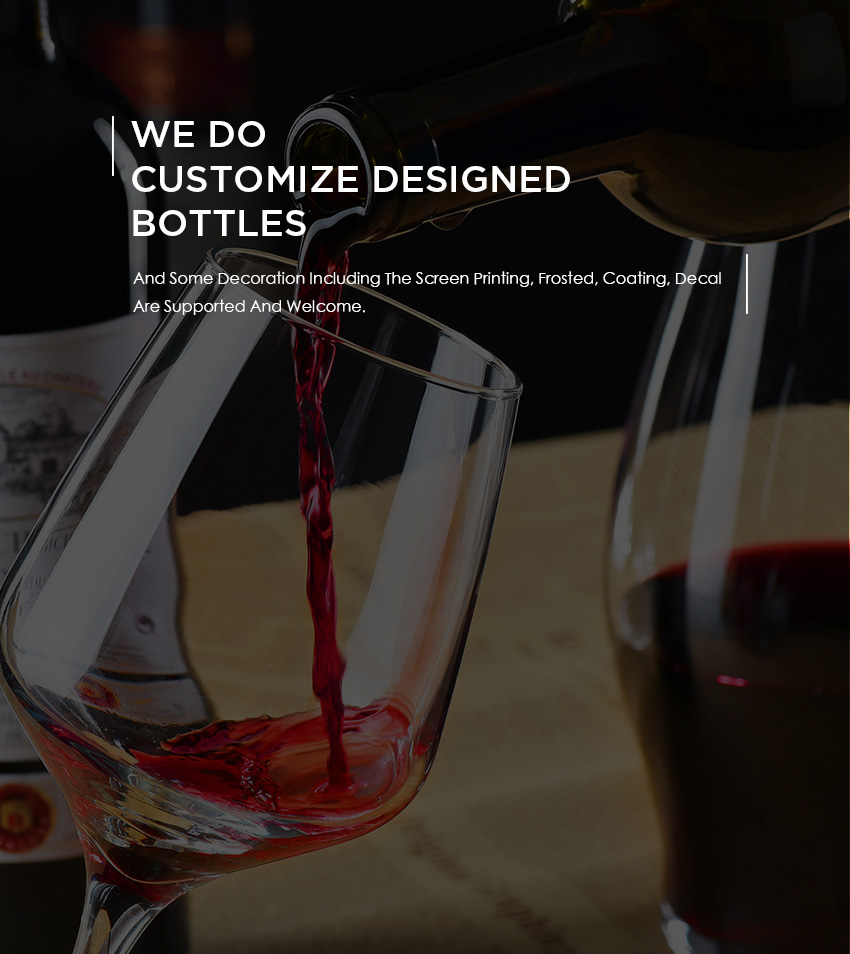 Red Wine 750ml Bottle-Customized Glass Bottle